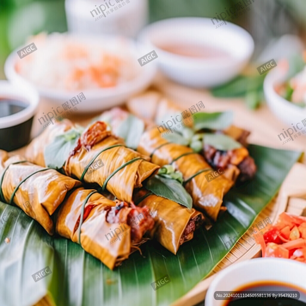 粽葉包肉