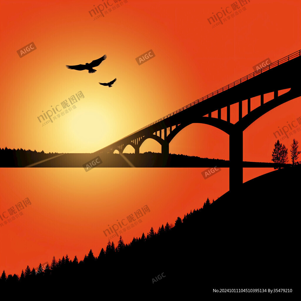 晨曦太陽(yáng)風(fēng)光橋梁