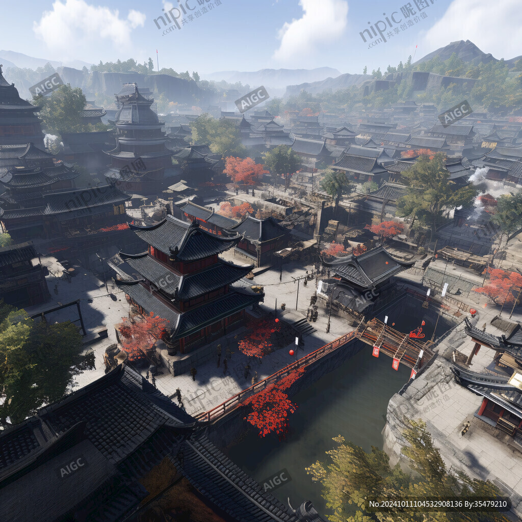 宏大寺廟場(chǎng)景