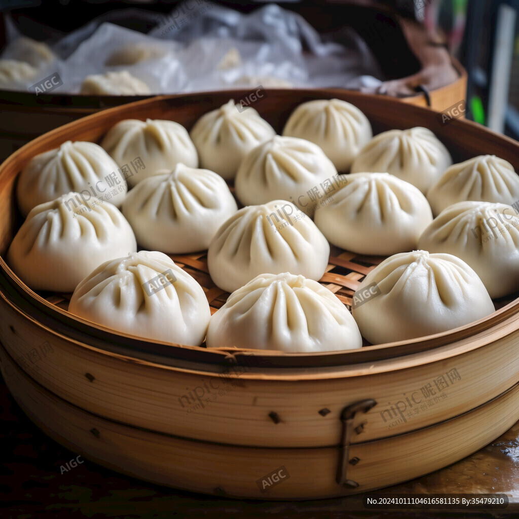 肉包子小籠包蒸籠湯包
