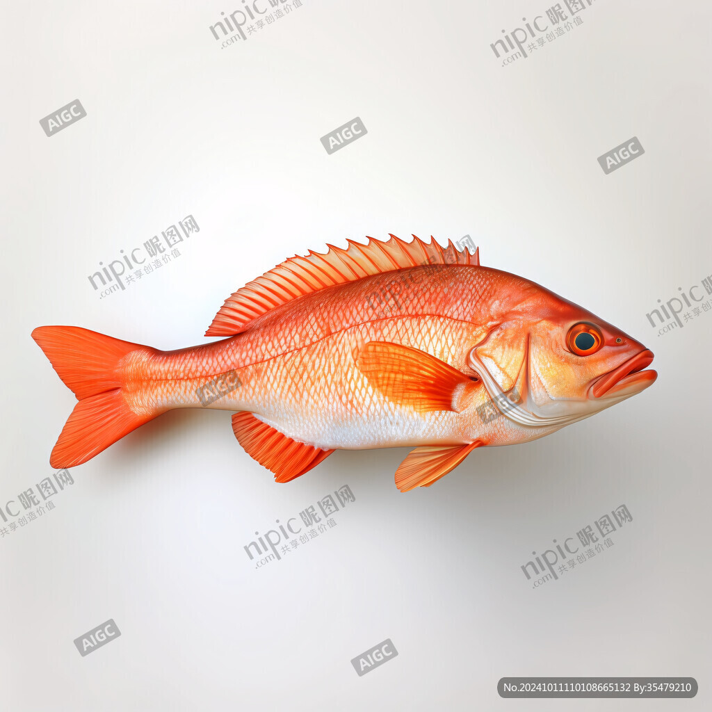 卡通寫實紅鯉魚