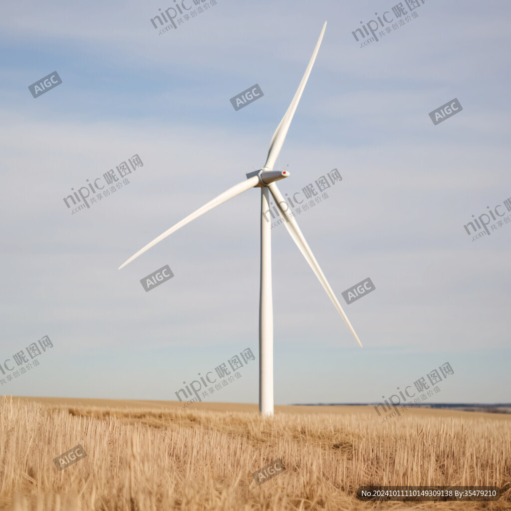 風電機草原風力發電