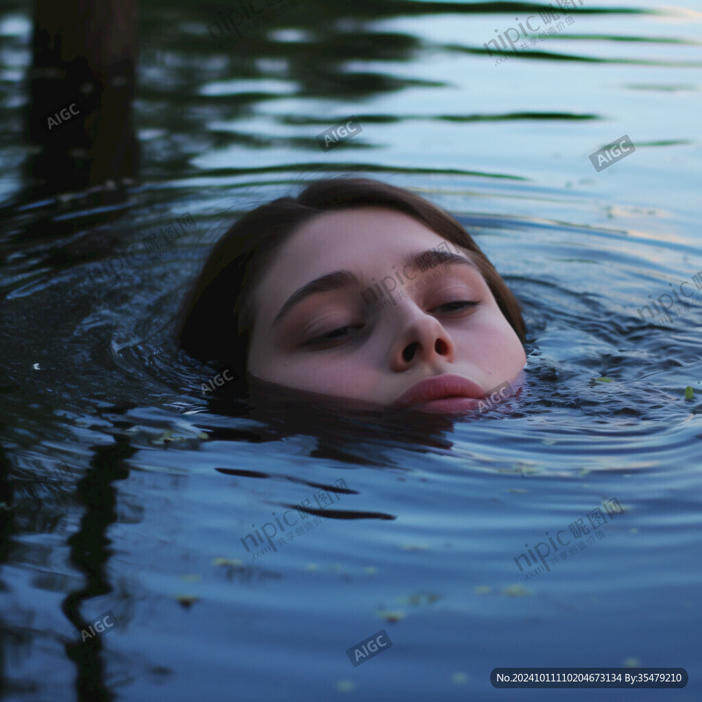 美女女子戲水女生
