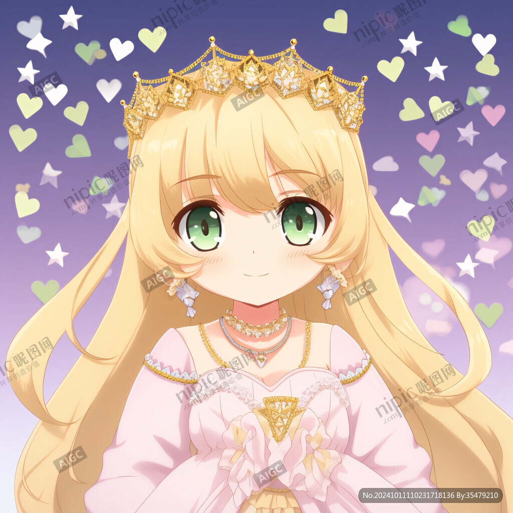 甜美公主插畫