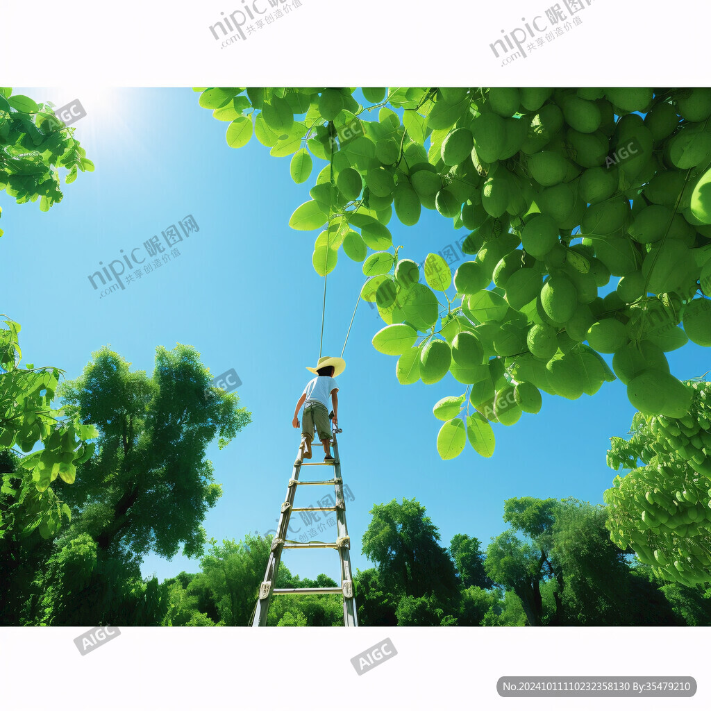 園林工人素材