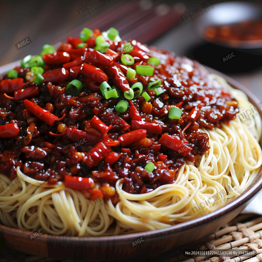 香辣肉醬拌面