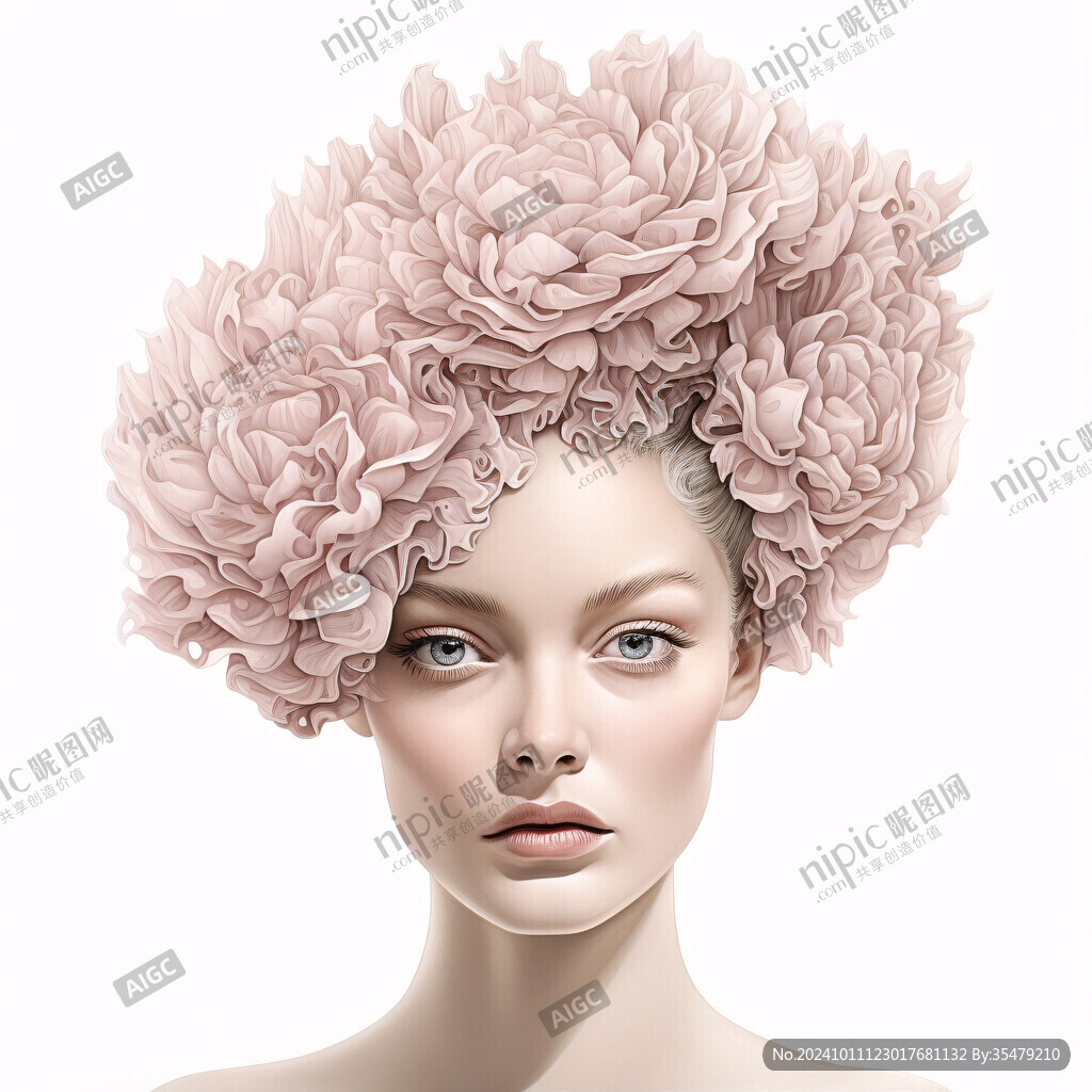 女性插畫(huà)繪畫(huà)時(shí)尚彩繪