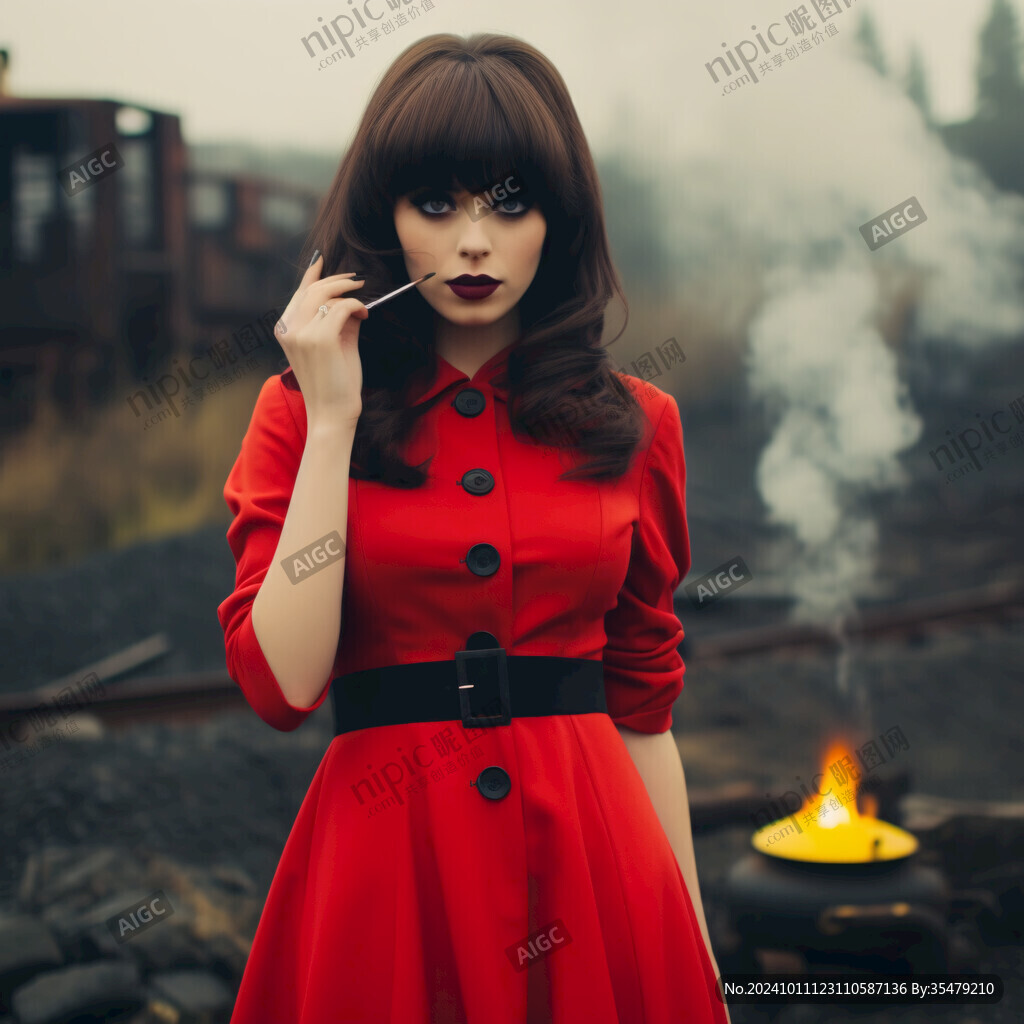 紅衣女孩頭像