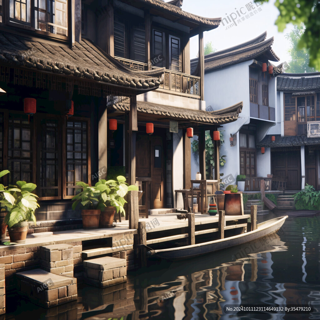 江南水鄉(xiāng)模擬場(chǎng)景