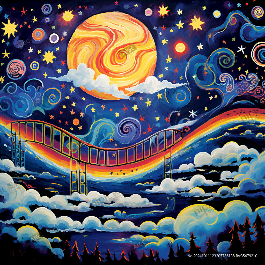 夢(mèng)幻夜晚立體畫