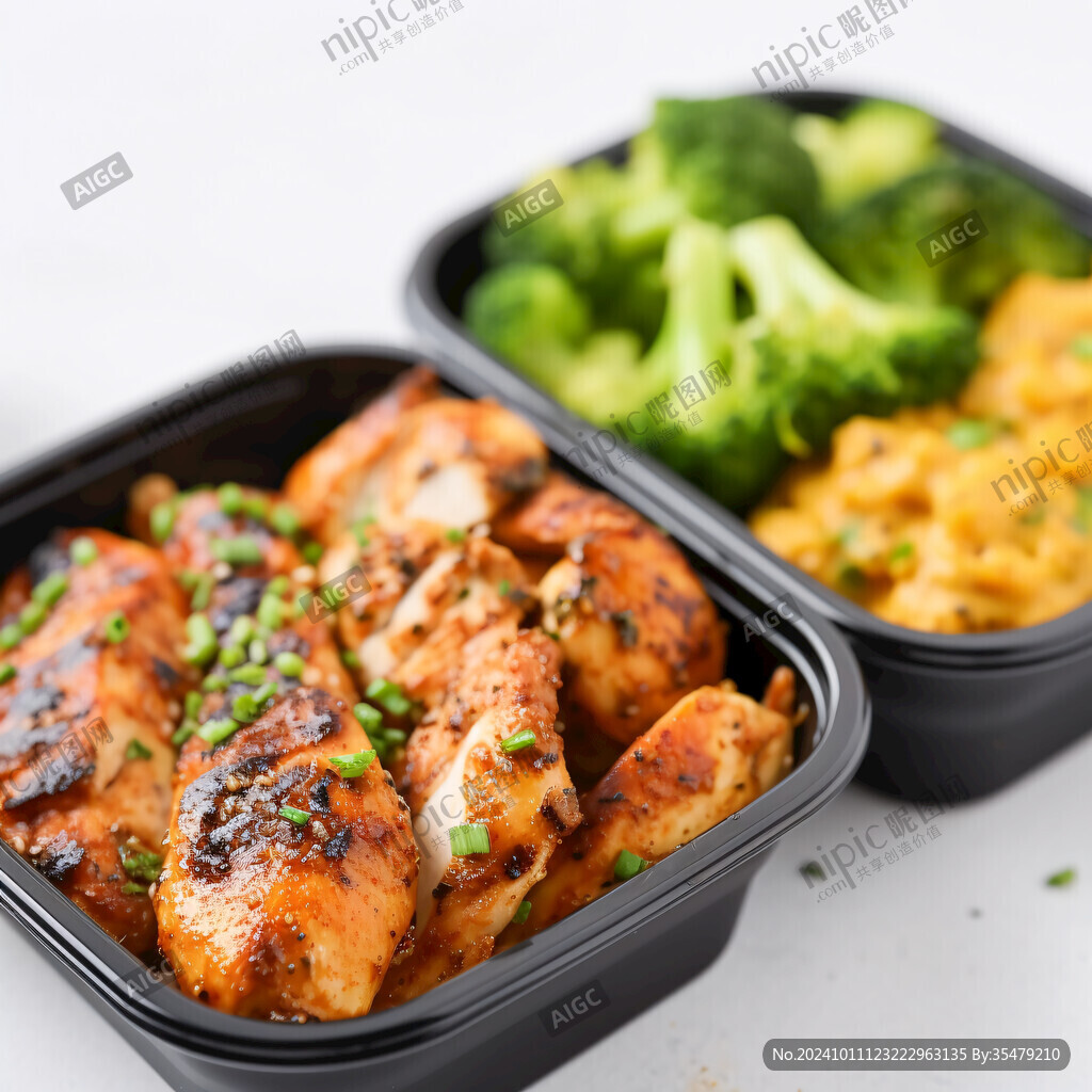雞排烤肉盒飯營養(yǎng)盒飯