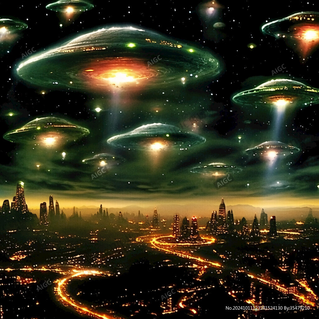 星空飛碟壁紙