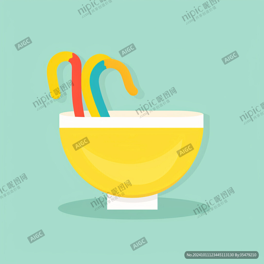 面碗插畫