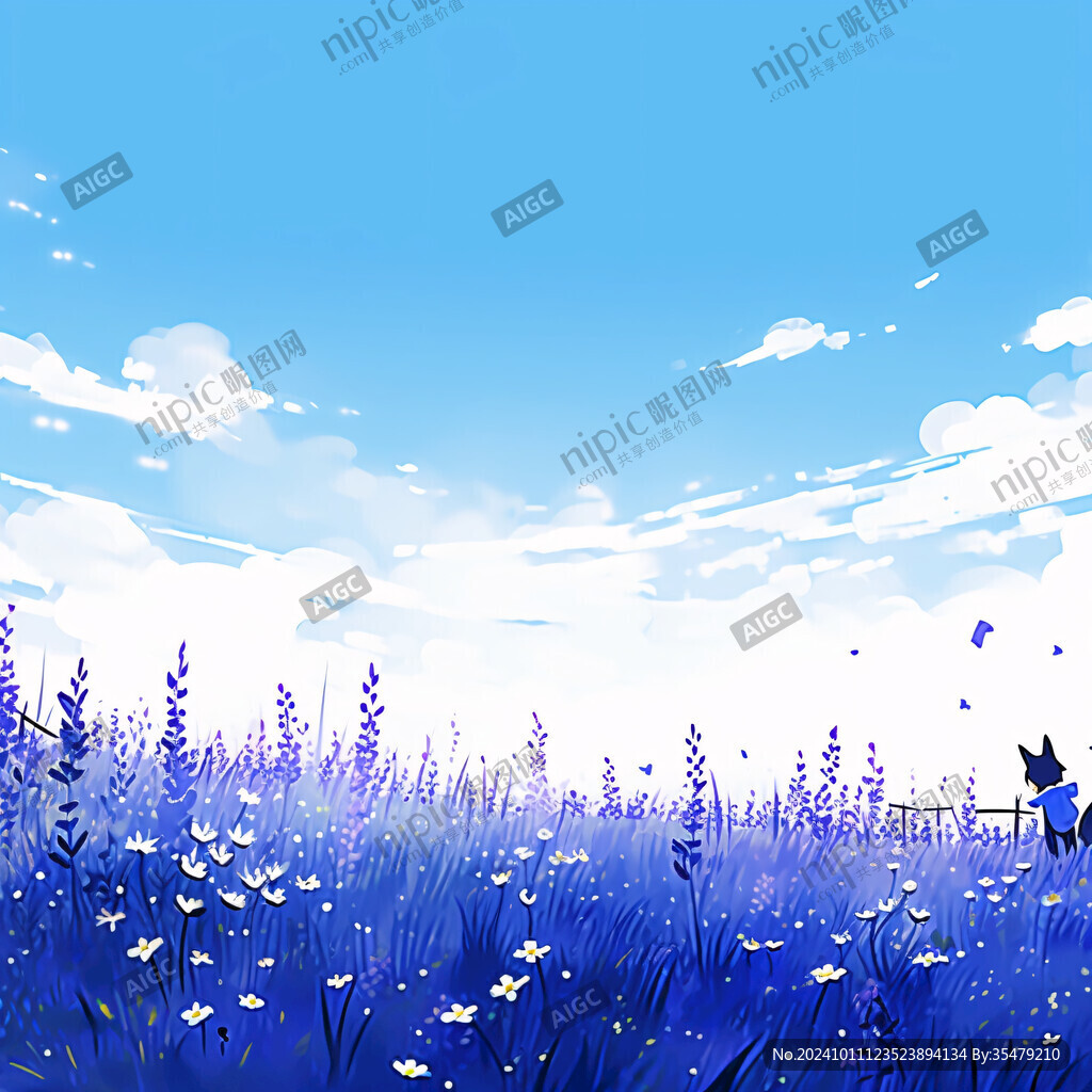 風(fēng)景插畫(huà)背景布