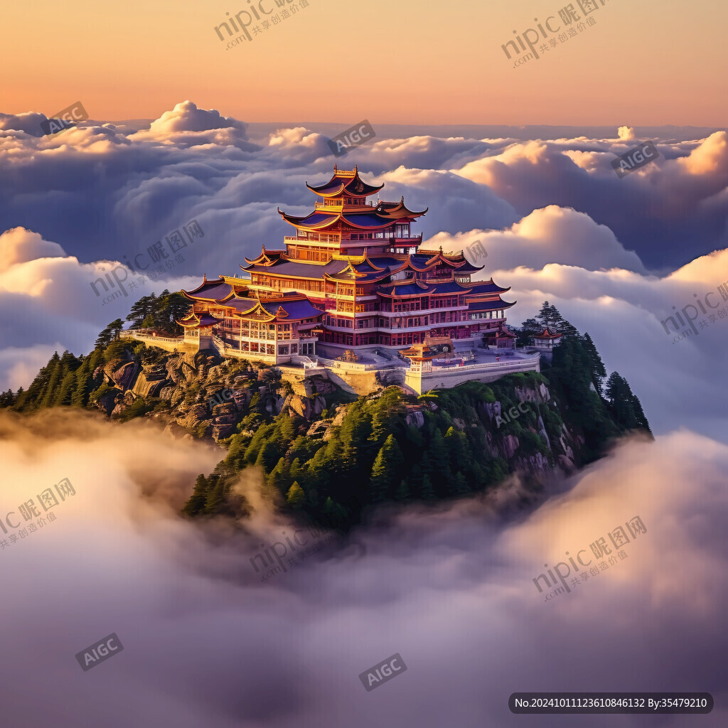 云彩高山古寺
