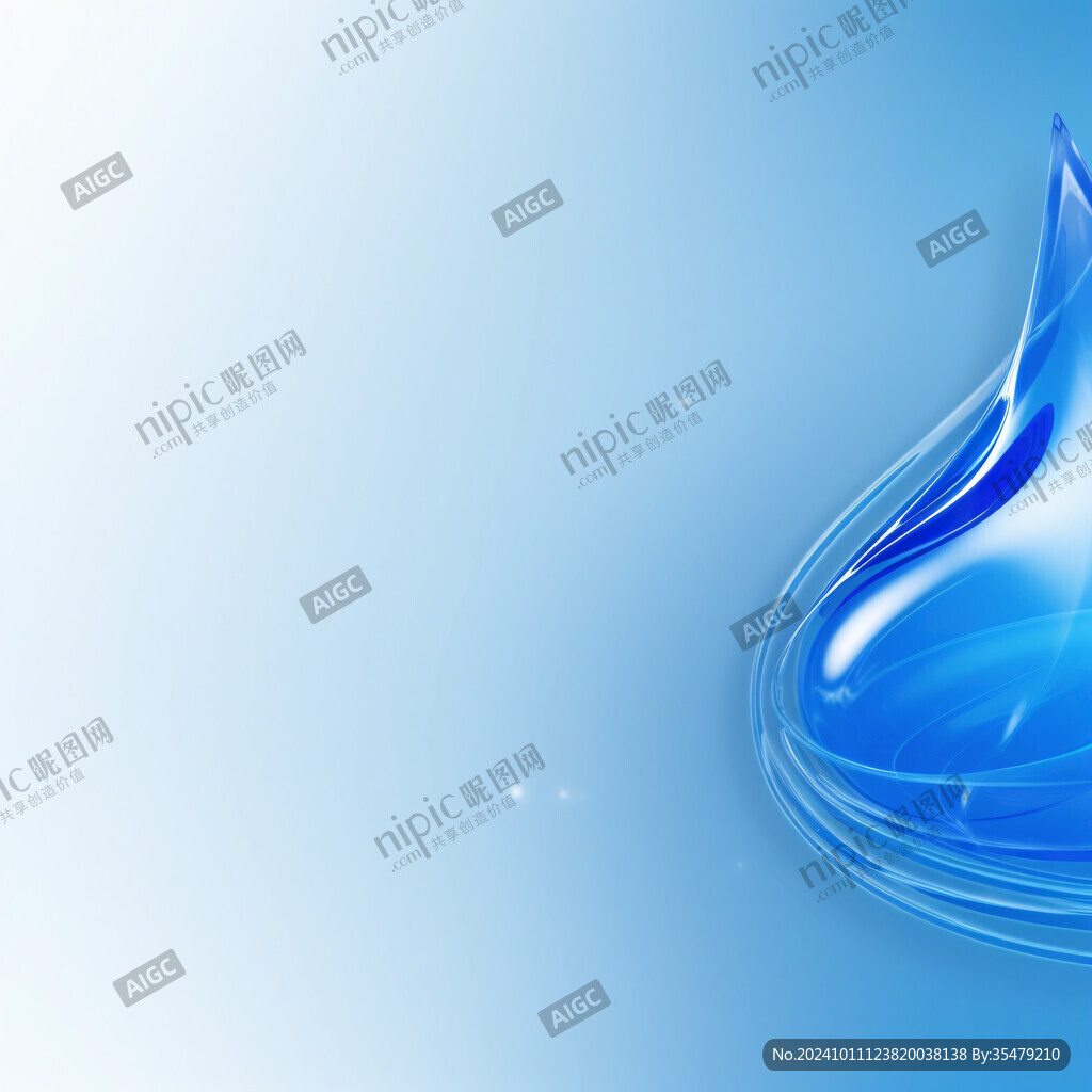 概念漣漪水滴海報