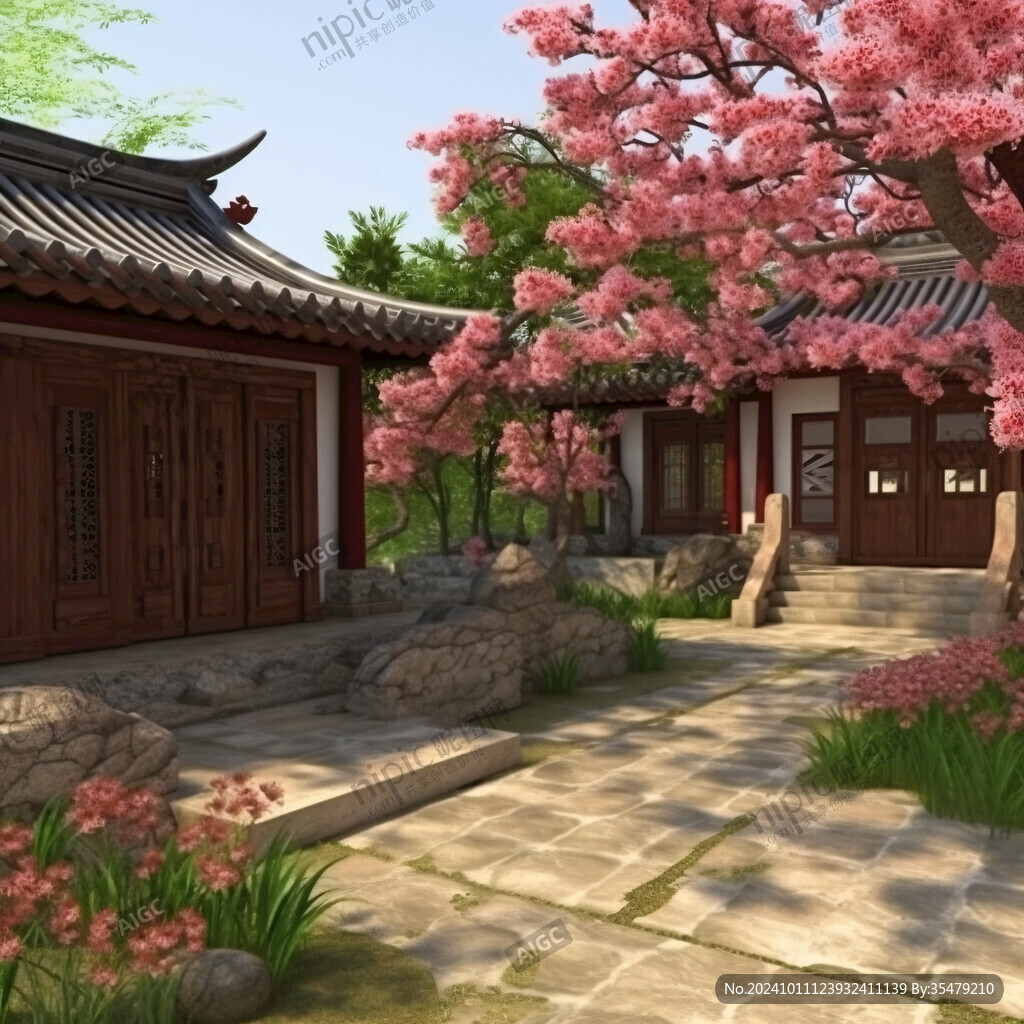 古代庭院古宅院子