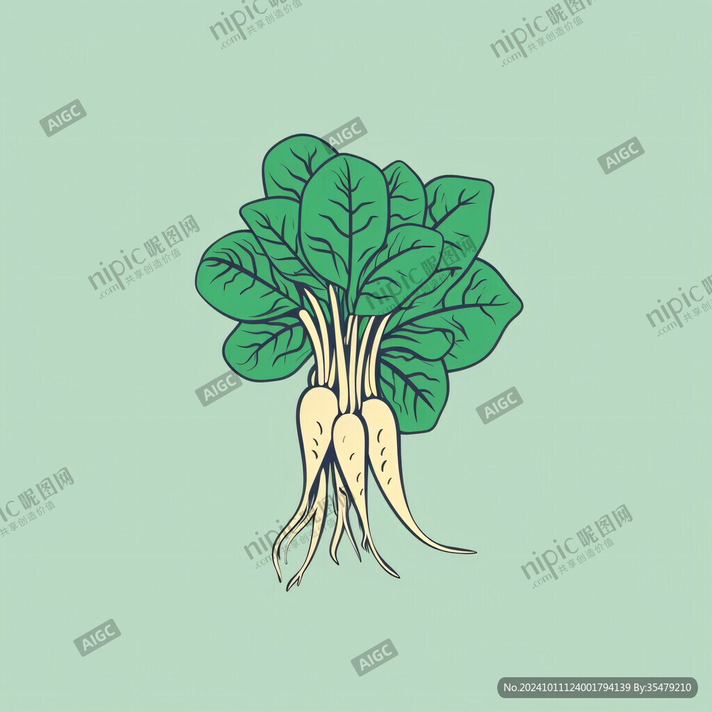 牛蒡根插畫