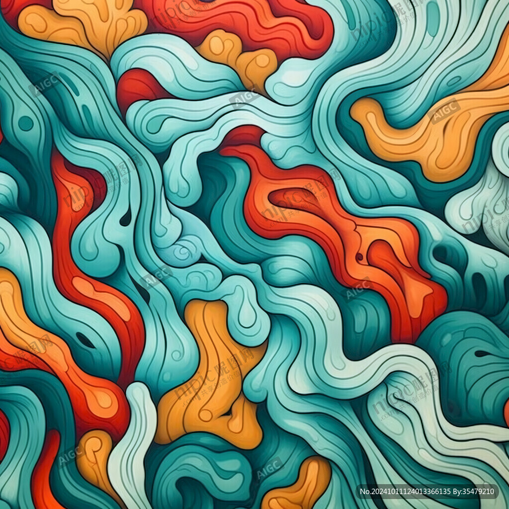 流線裝飾畫