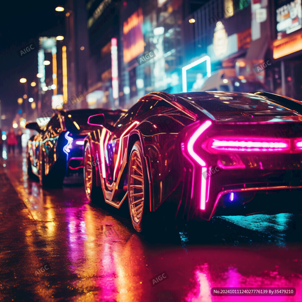 發(fā)光的車酷炫車