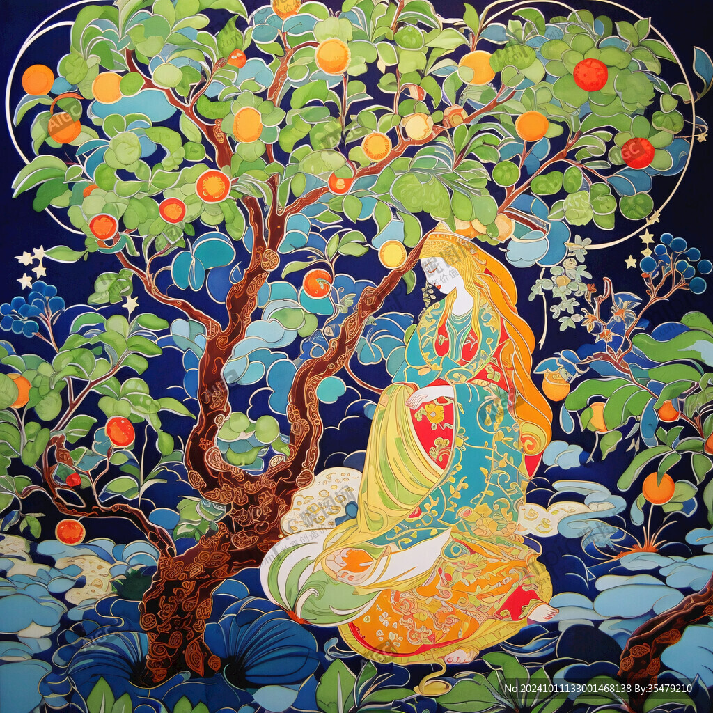 藏族包裝插畫