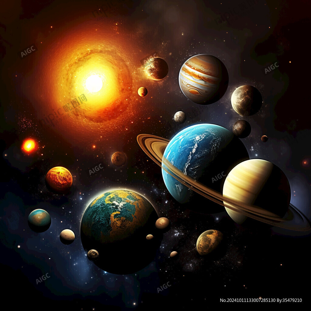 宇宙星空星球裝飾畫