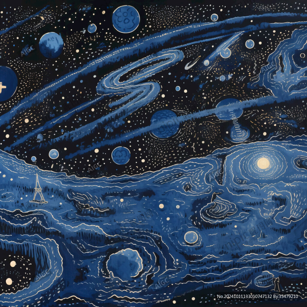 宇宙星空地畫
