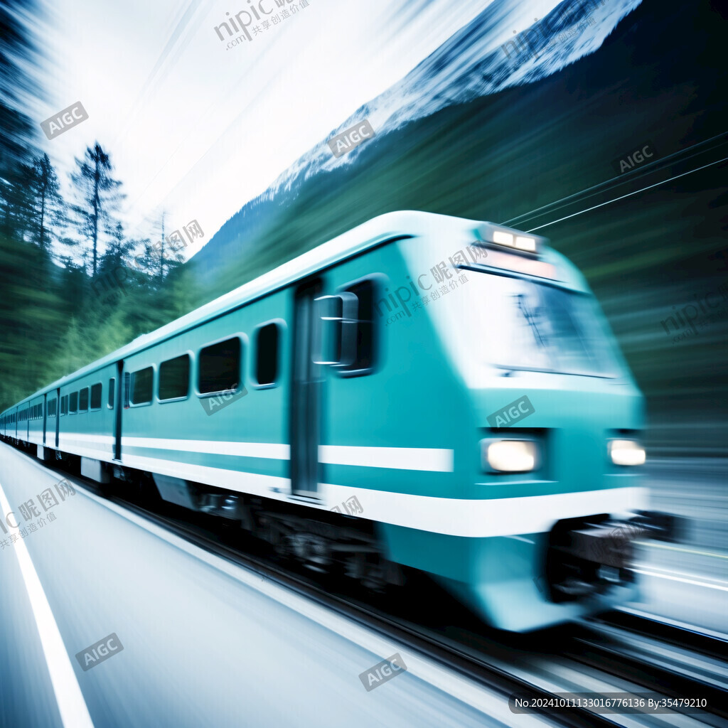 高鐵輕軌火車動車海報
