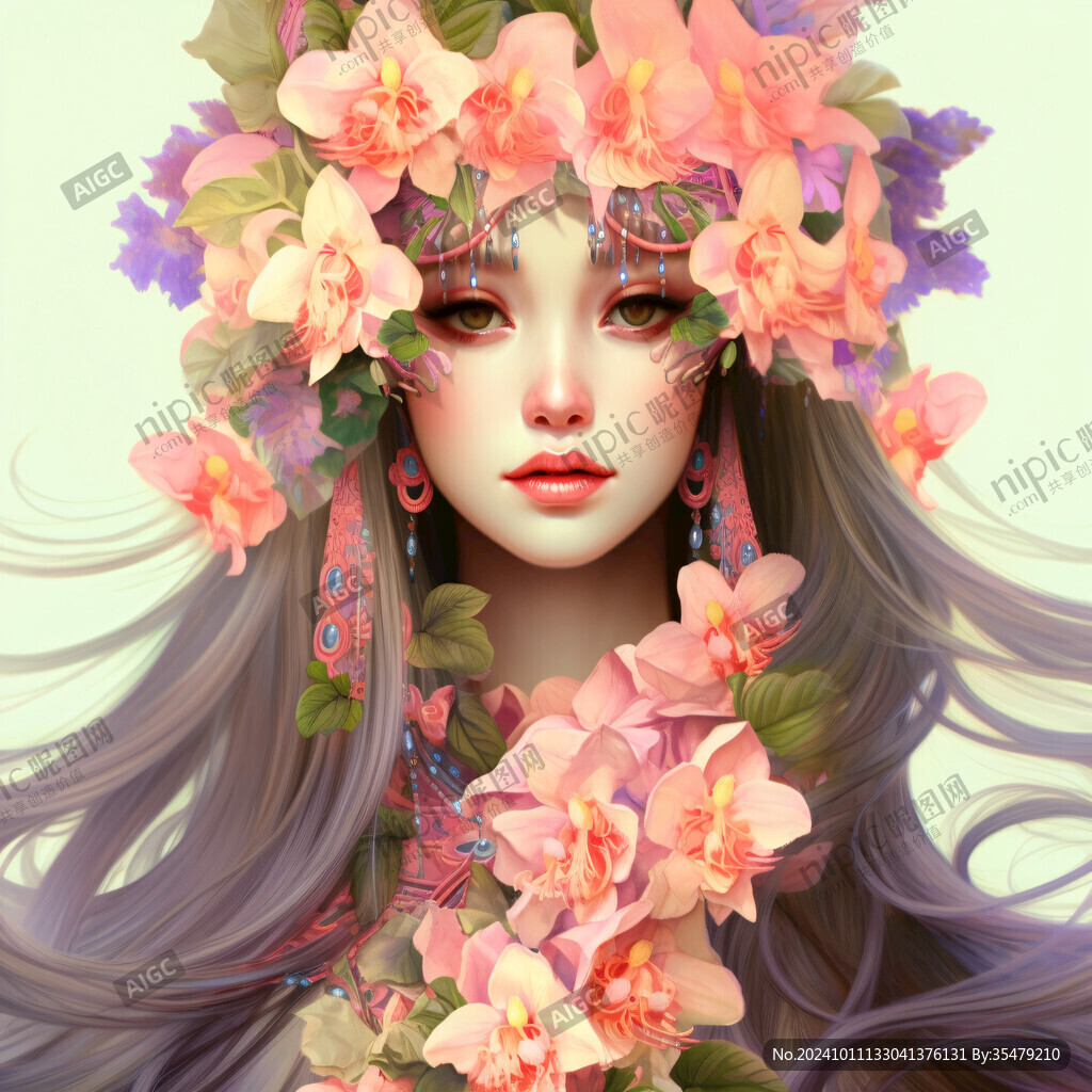 整容整形花季少女插畫