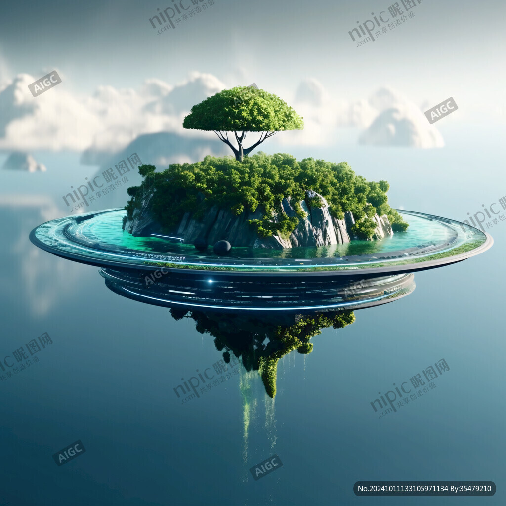 漂浮在空中的神秘島嶼