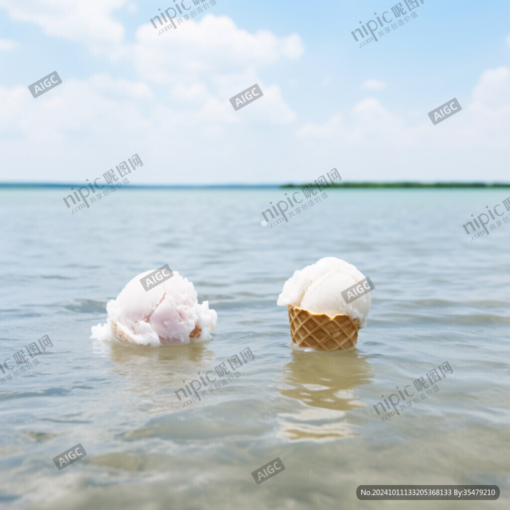 冰淇淋漂浮物