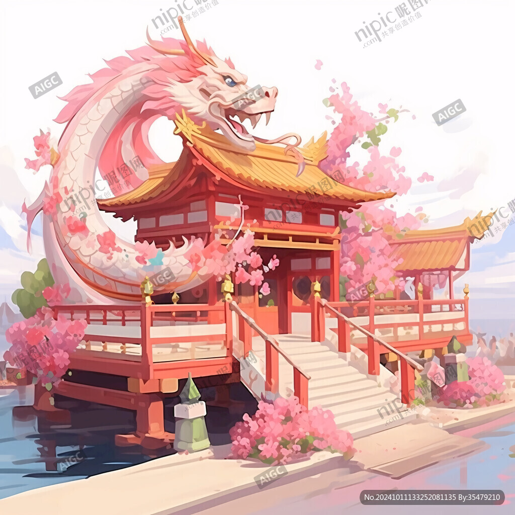 古風國潮風建筑