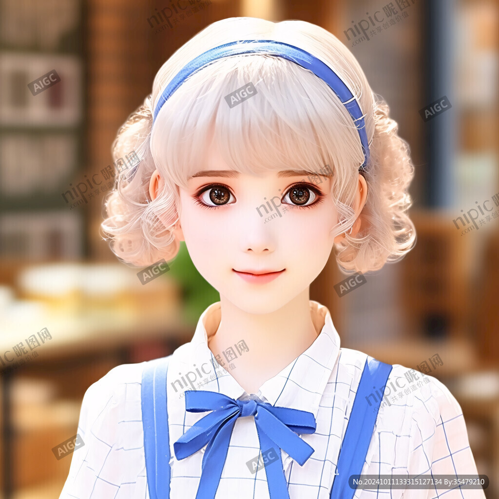 可愛女孩人物定制