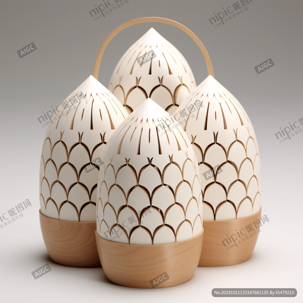 仿竹篾魚簍造型