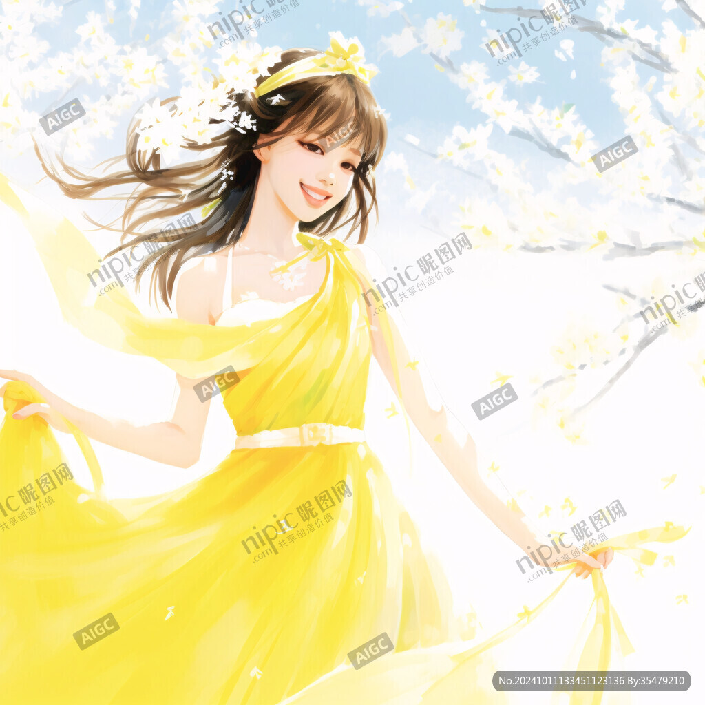 黃裙子女孩