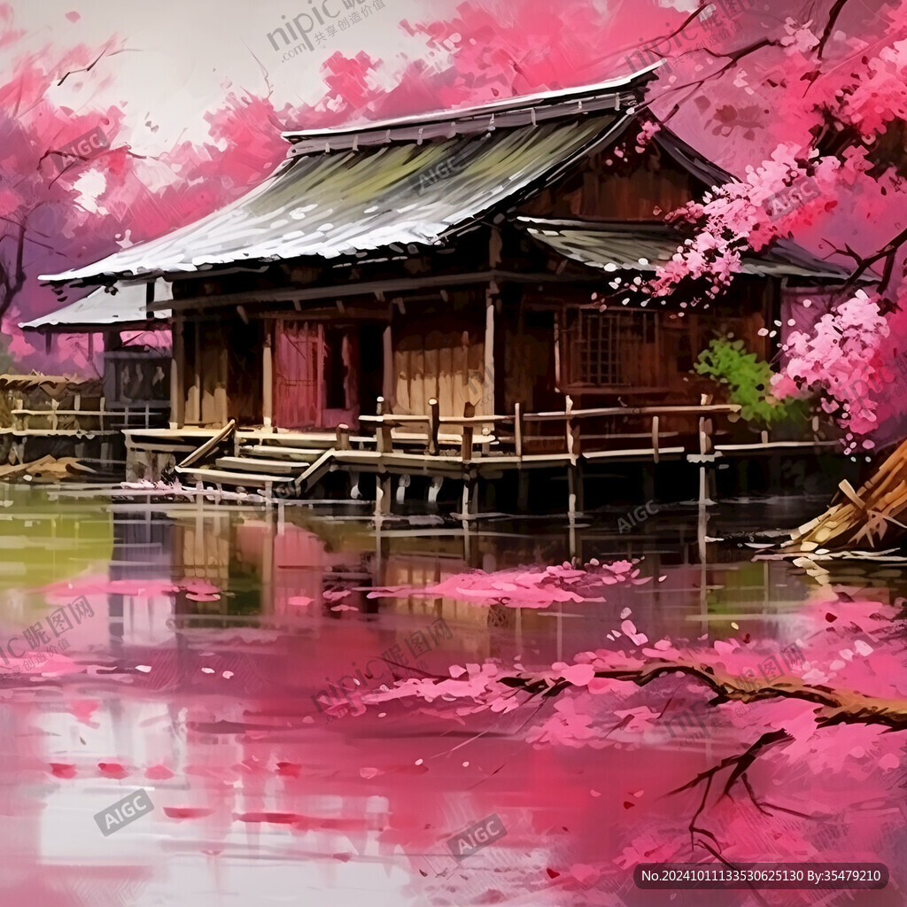 古風(fēng)場景裝飾畫
