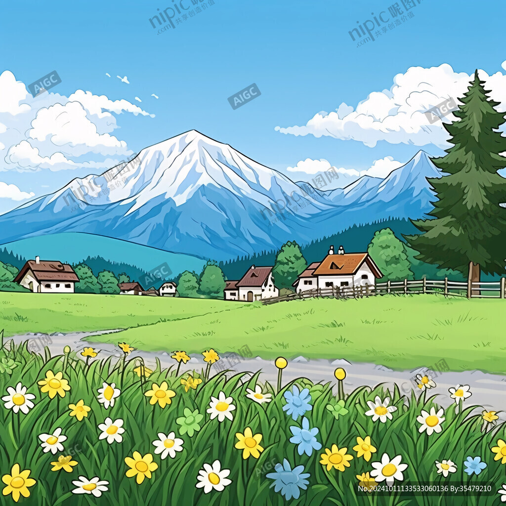 戶外風(fēng)景插畫