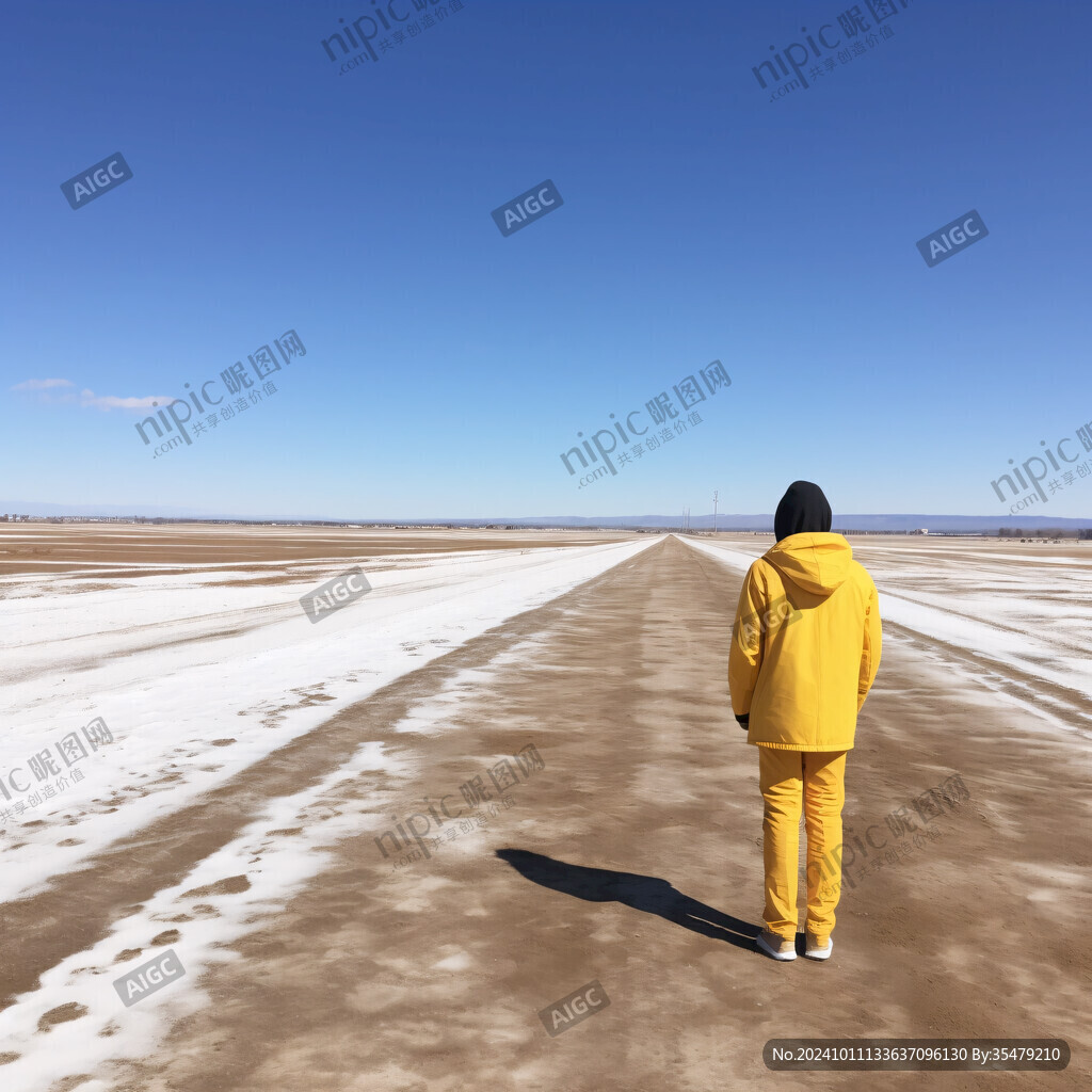 冬季的鹽堿地