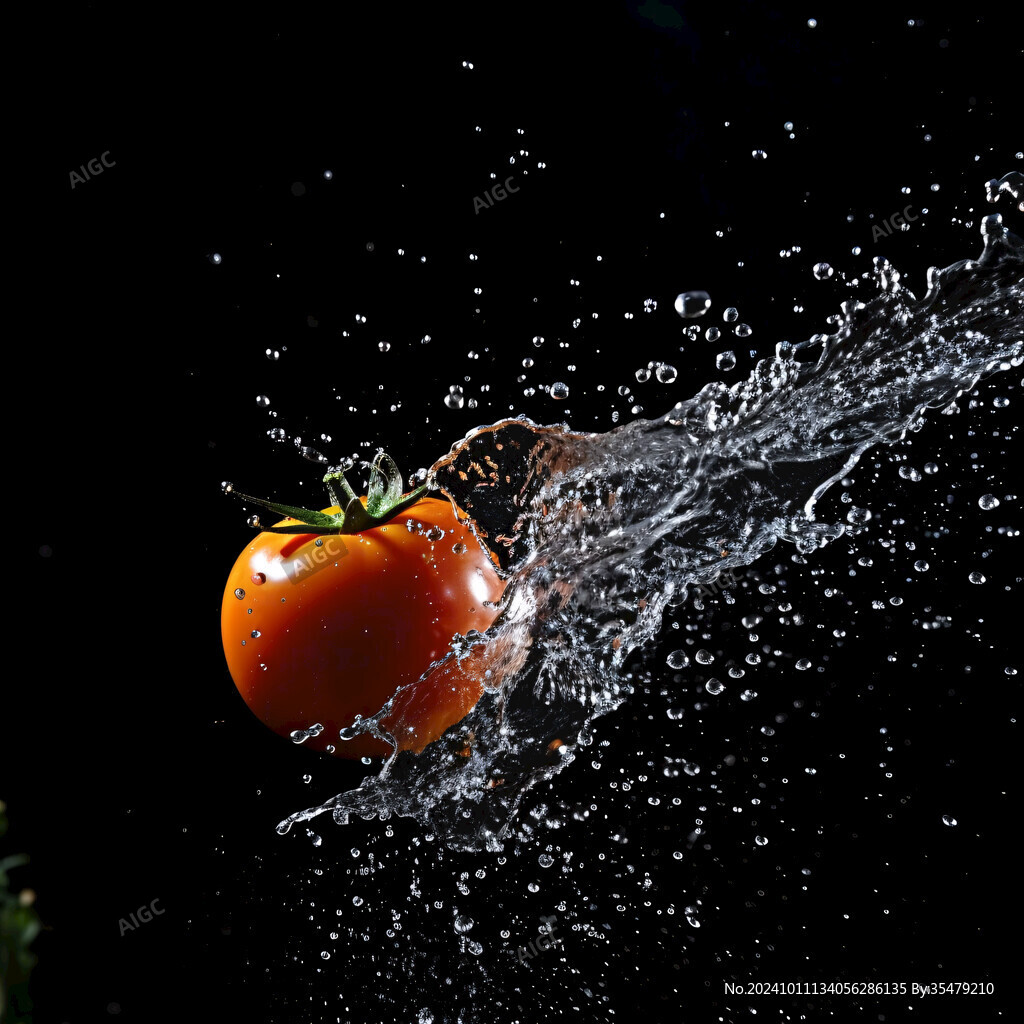 西紅柿水花
