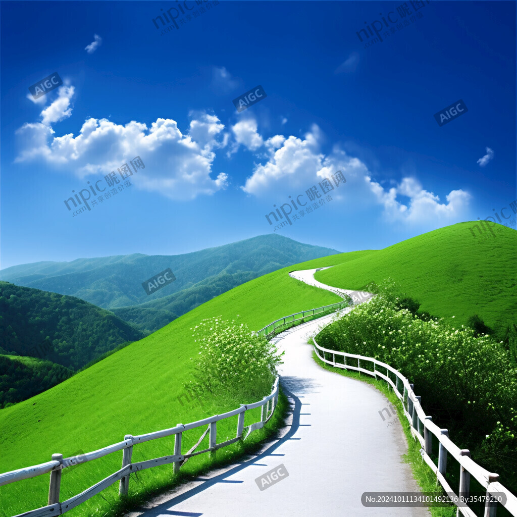 草原蜿蜒小路