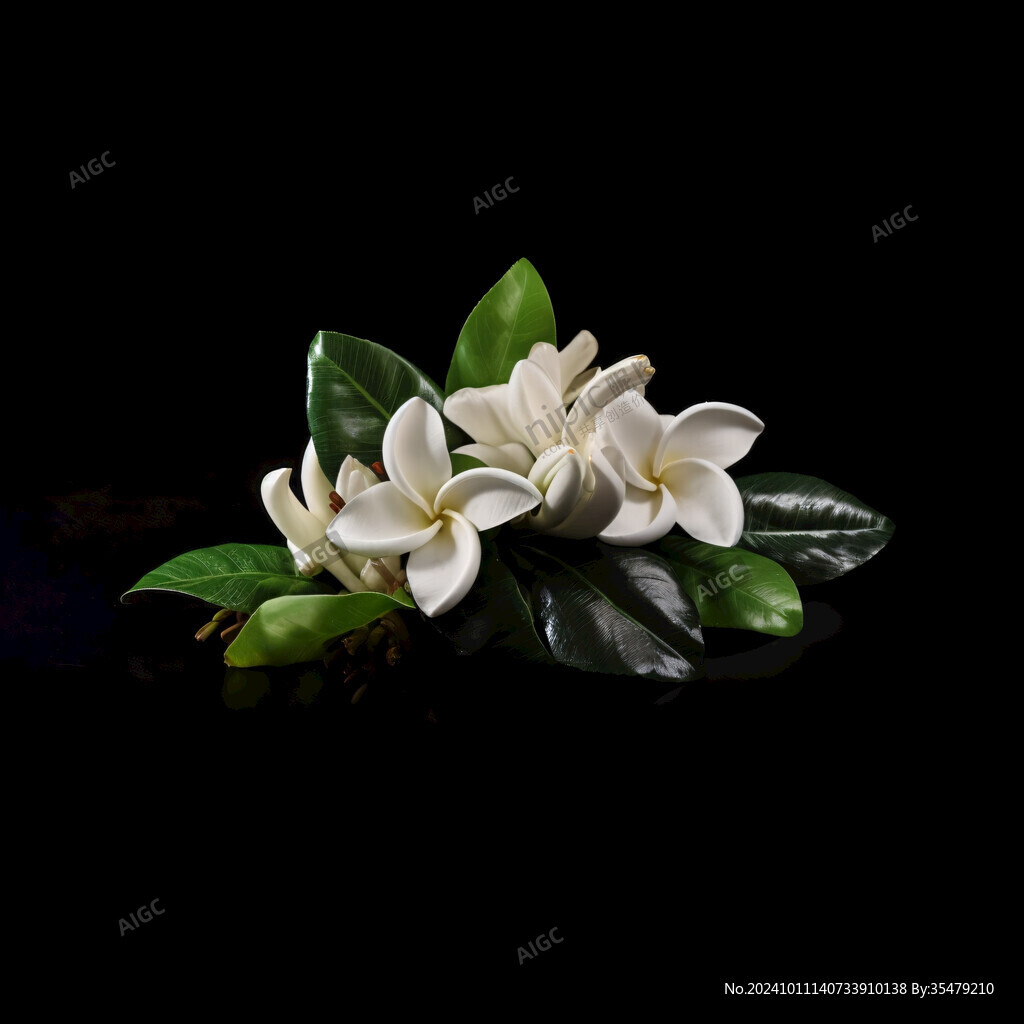 寫實梔子花