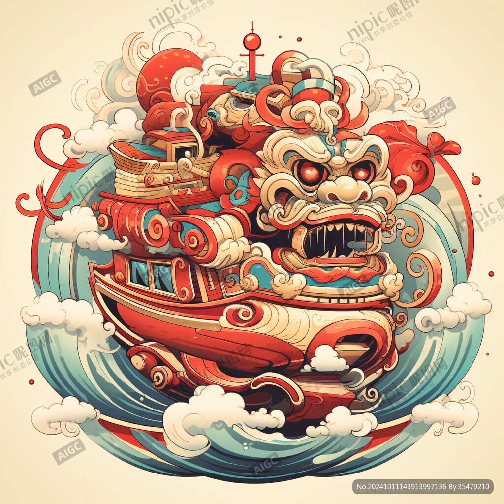 國潮異形插畫