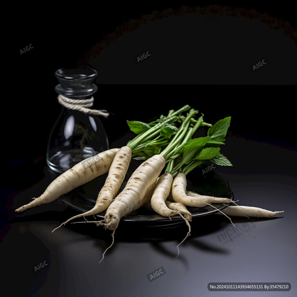 大豆寫實插畫