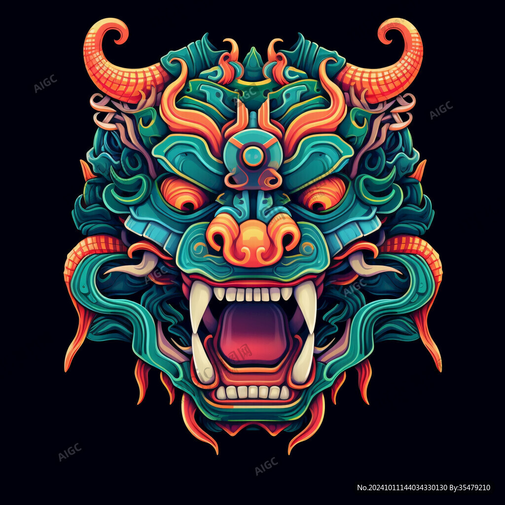 國(guó)潮貔貅插畫文創(chuàng)插畫