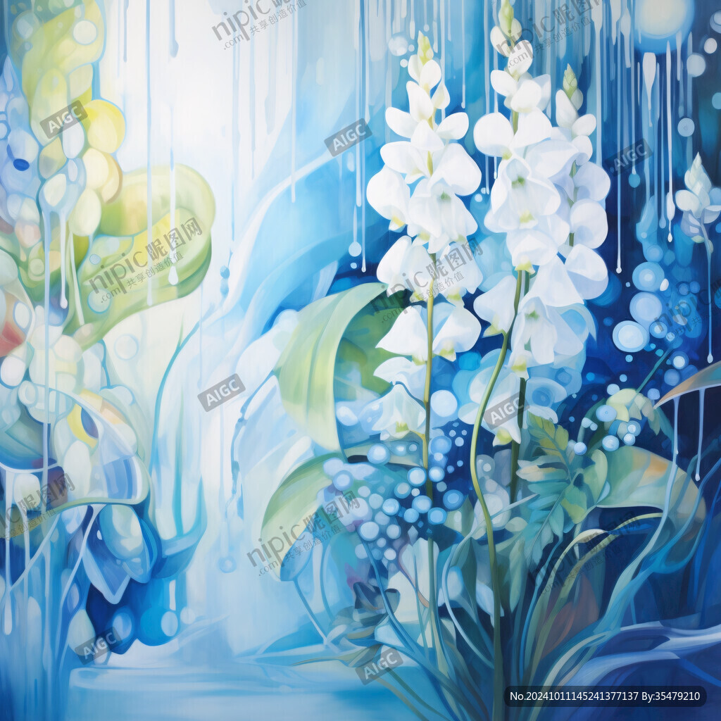 藝術蘭花墻紙