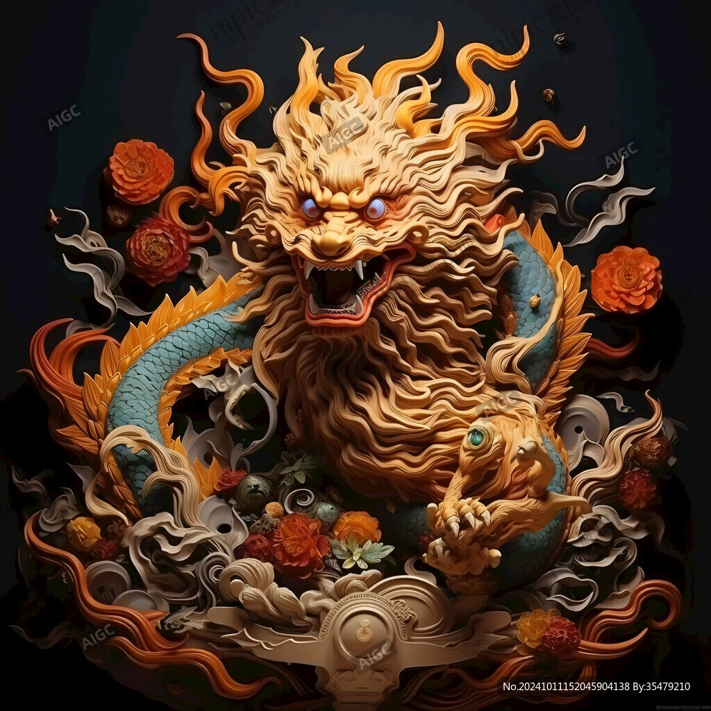 招财貔恘插画 招财貔恘插画