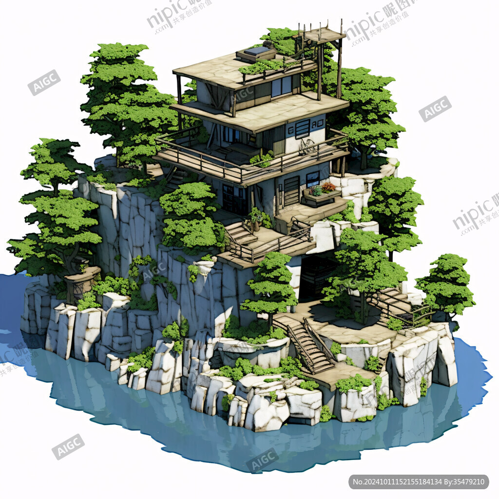 新中式住宅小區(qū)假山