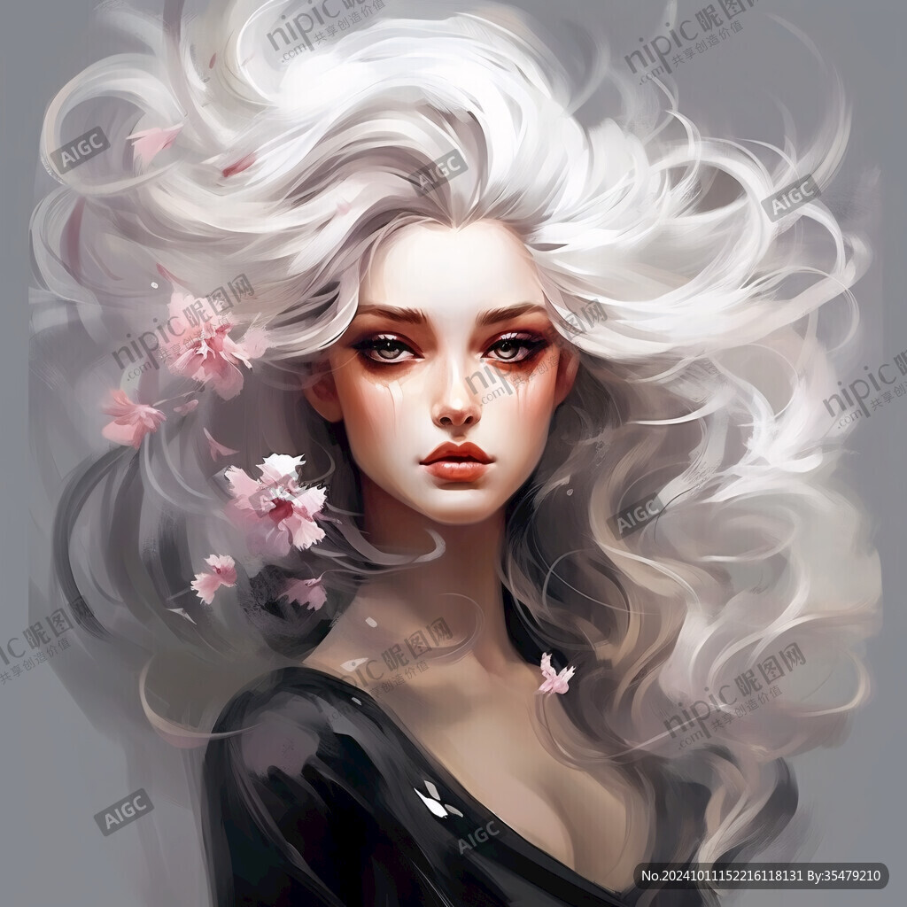 美女潮流插畫