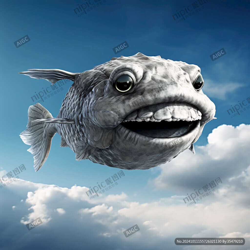 大頭魚素材