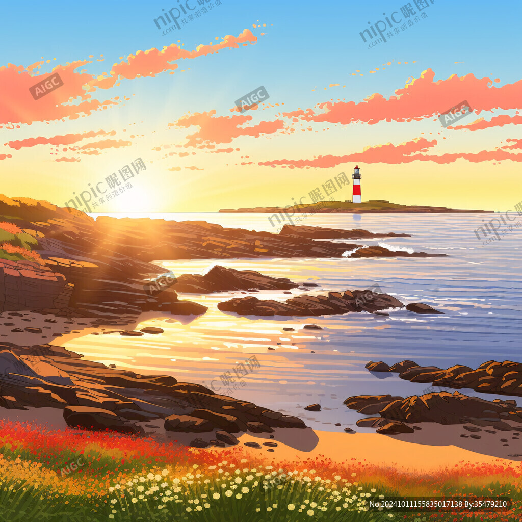 陽光夕陽太陽巖石岸邊